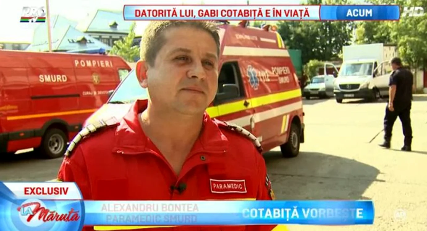 Alexandru Bontea este medicul care l-a scos din ghearele morţii pe Gabriel Cotabiţă
