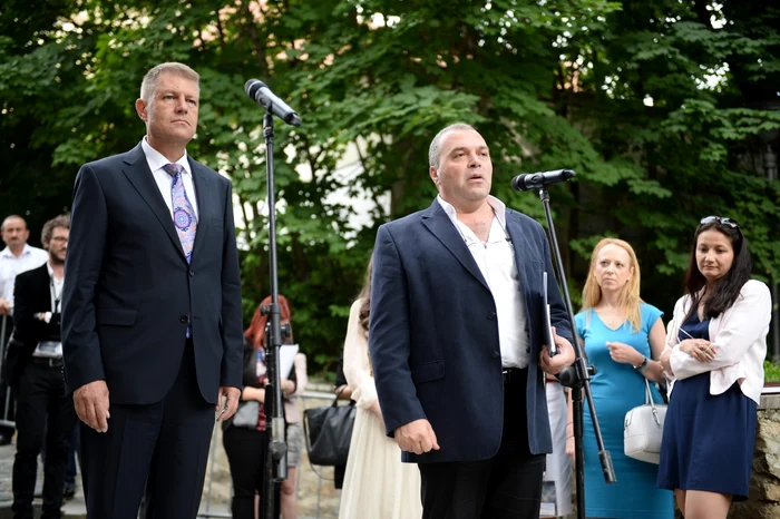 Constantin Chiriac, alături de Iohannis Klauss