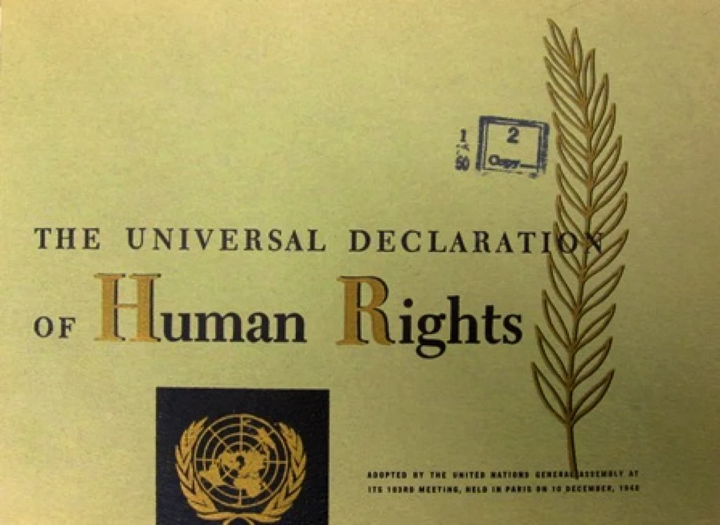 Declaraţia Universală a Drepturilor Omului//PHOTO: http://blogs.loc.gov/