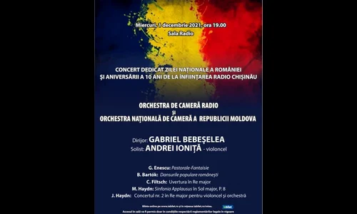 Muzicieni din România și Republica Moldova, reuniți în premieră pe scena Sălii Radio jpeg