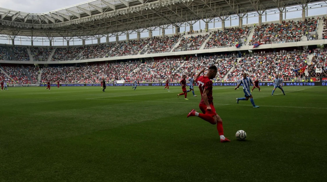 Stadionul Ghencea a fost inaugurat în 2021 cu un meci Steaua - OFK Belgrad. Foto Sportpictures