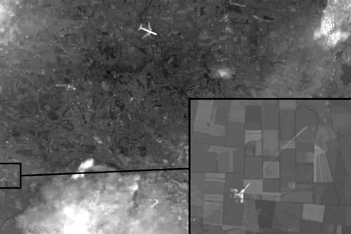 Avionul malaezian de pasageri surprins de imaginile din satelit înainte de a fi doborâtfoto: Channel 1/east2west news