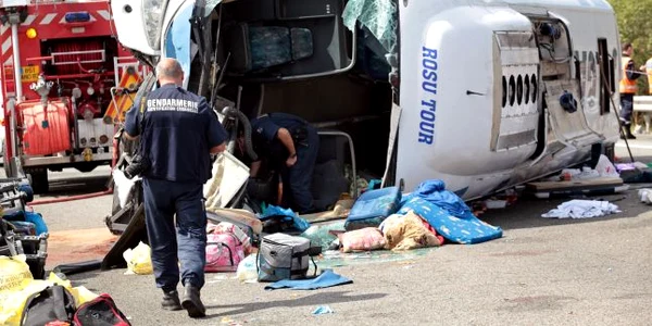 Accident autocar în Franţa