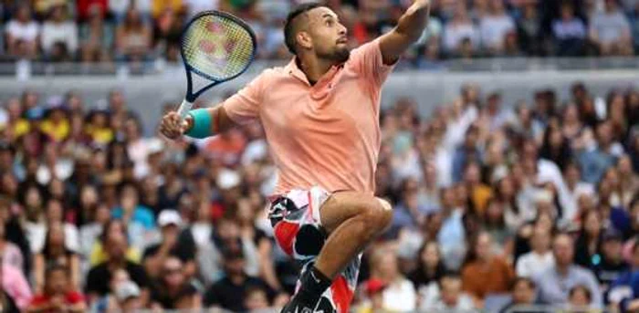 Nick Kyrgios şi-a făcut numărul, joi, în ziua a patra de Australian Open. Foto: Australian Open via Twitter