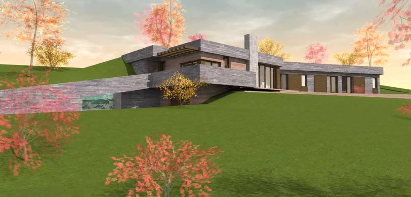 Schiţa casei-hobbit construită la Iaşi FOTO arhiva personală