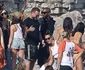 Leonardo DiCaprio, Gerard Butler and Jamie Foxx spring into action during a Volleyball match jpeg