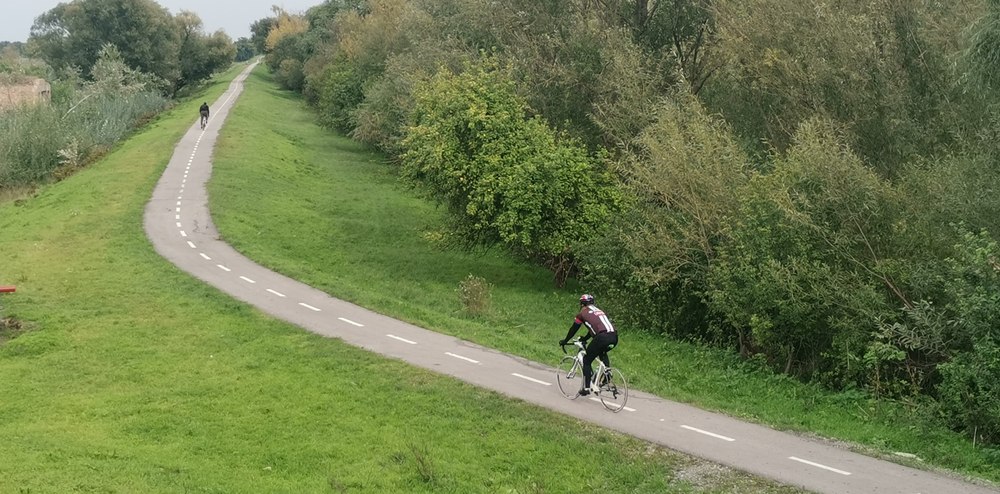 Excursie cu bicicleta de la Timișoara în orașul sârbesc la Zrenjanin. 85 de kilometri pe digul Begăi VIDEO 