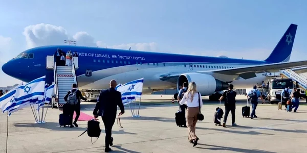 avion Benjamin Netanyahu foto The war zone jpg