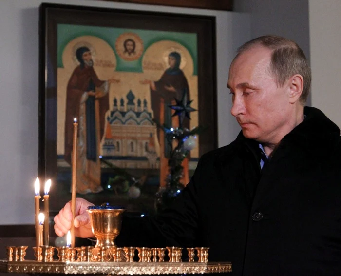 Putin in biserica