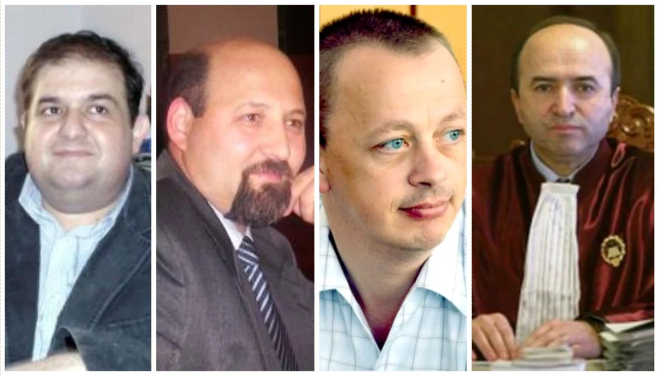 Profesorii Codrin Liviu-Cuţitaru, Nicu Gavriluţă, Adrian Muraru şi Tudorel Toader s-au înscris în cursa pentru funcţia de rector al UAIC FOTO: Adevărul