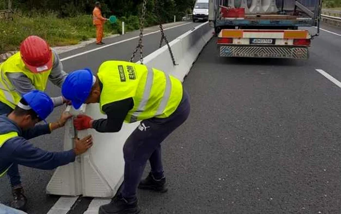 Lucrări pe A2 FOTO Adevărul