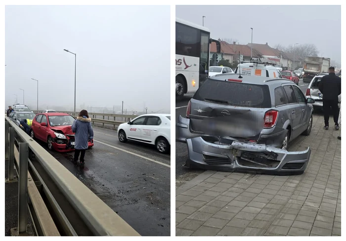 16 mașini implicate într-un carambol în Alba. Sursă foto: Ziarul Unirea