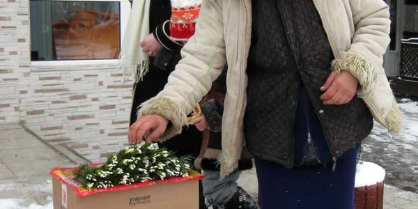 Botoşani: Un leu costă un buchet de ghiocei 