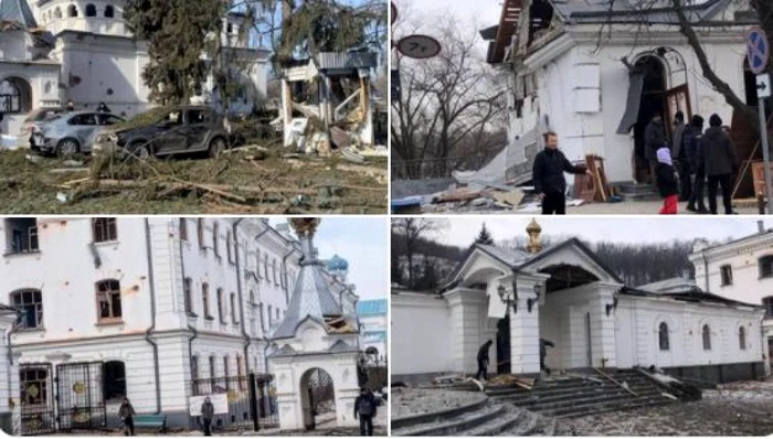 Mănăstirea Lavra Sviatohirsk FOTO Nexta / Twitter