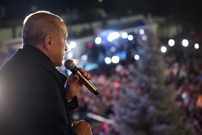 Erdogan, la un miting electoral la Ankara FOTO: Profimedia
