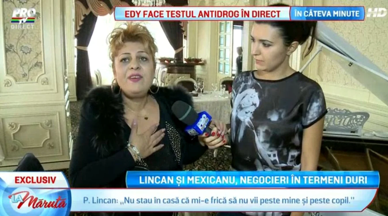 Paula Lincan nu se poate înţelege cu fostul ei soţ, Marian Mexicanu
