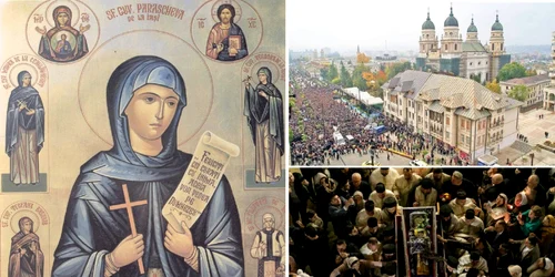 Începe procesiunea pentru sărbătoarea Sfintei Parascheva de la Iași Colaj