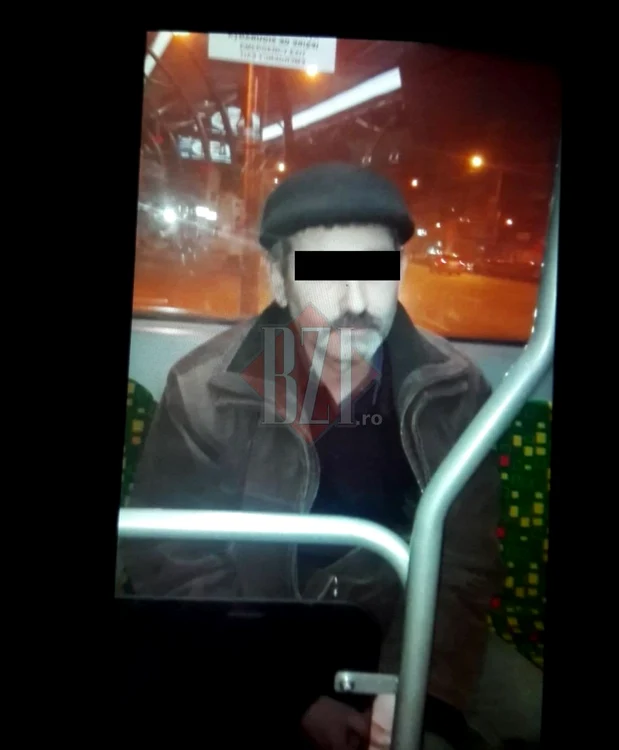 Agresorul din autobuz FOTO bzi.ro