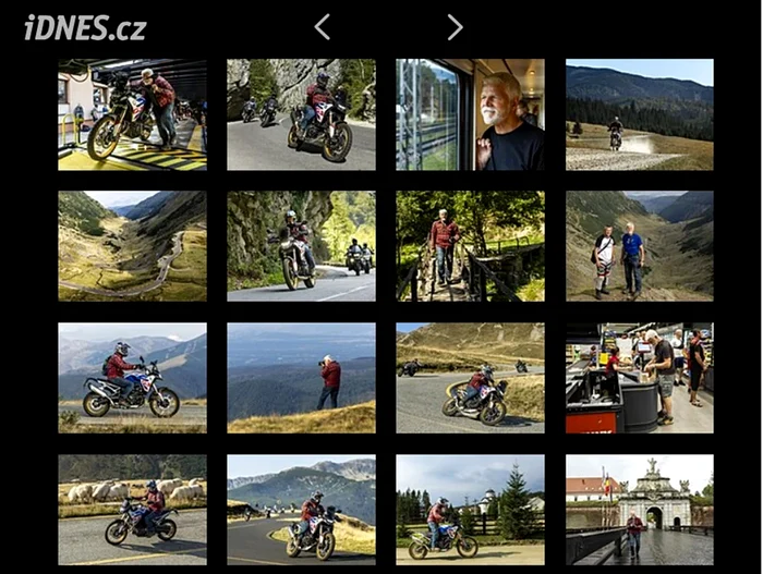 Explicatii foto, daca dai: Președintele Cehiei în timpul excursiei în România (FOTO: IDNES.ch)