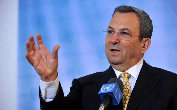 Ministrul israelian al Apărării, Ehud Barak