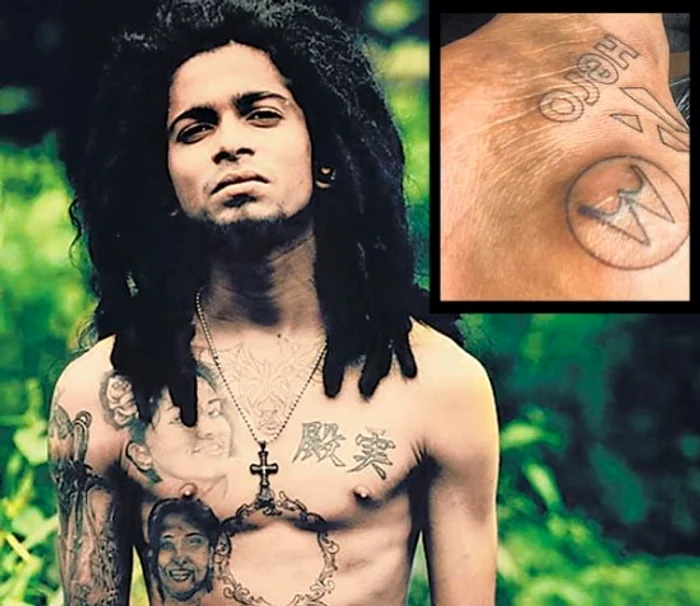 Jason Georghe are corpul plin de tatuaje