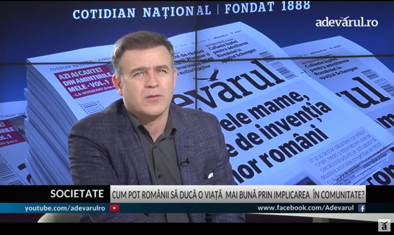 Felix Tătaru, expert în comunicare la Interviurile Adevărul Live Sursa foto Adevărul