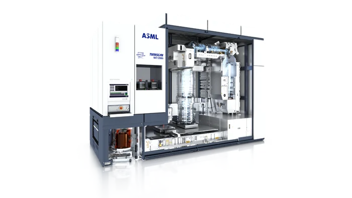 Maşină de produs cipuri ASML TWINSCAN NXT2000i.