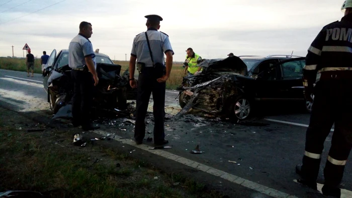 Accidentul s-a petrecut în această dimineaţă, în dreptul localităţii Ilfoveni