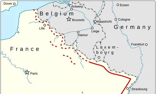 Linia Maginot. Hartă de Goran tek-en (© Wikimedia Commons)