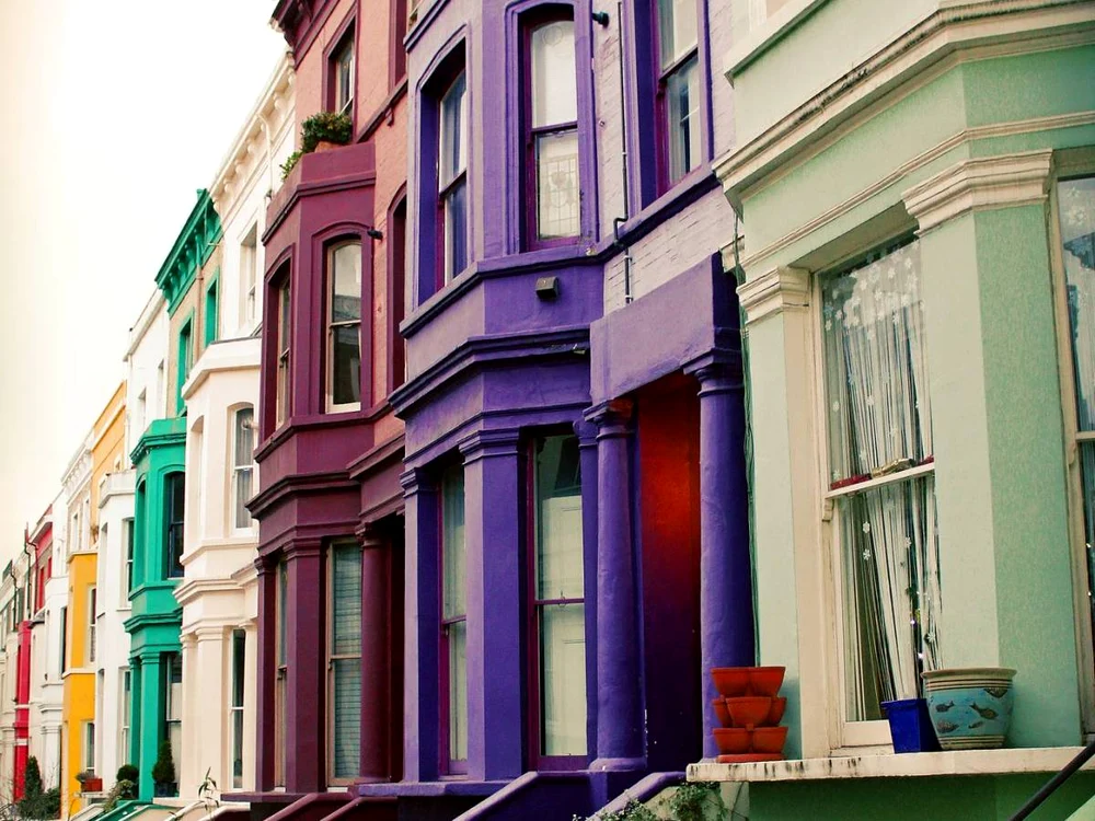 Cartierul Notting Hill, Londra, Anglia.