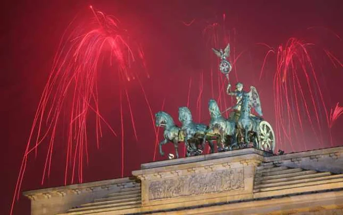 Berlin, focuri de artificii la trecerea dintre ani