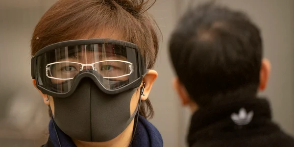 O furtună de nisip a făcut ca indicii de calitate a aerului să crească vertiginos în Beijing miercuri dimineața FOTO Profimedia 