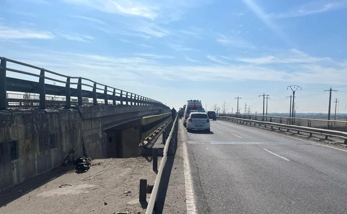 Accidentul a avut loc pe DN2 FOTO IPJ Ialomița