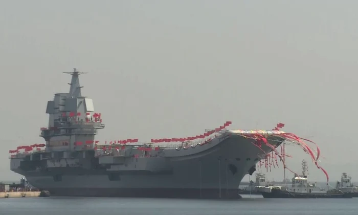 China a lansat la apă primul portavion construit de statul comunist / VIDEO  jpeg