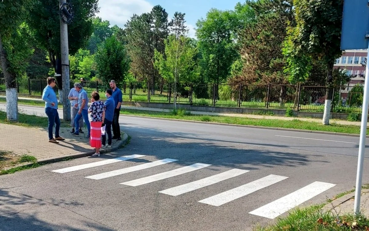 Zona unde va fi amenajat noul sens giratoriu. Foto: Primăria Hunedoara.
