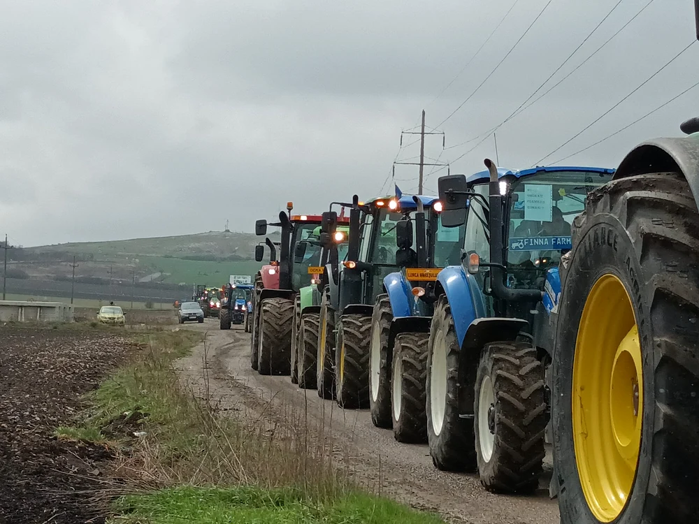 Fermierii bulgari au blocat vama la Ruse Foto: Profimedia 