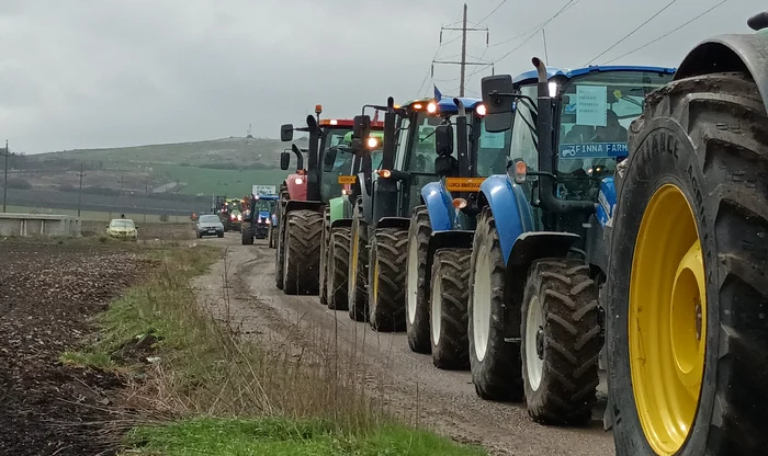 Fermierii din România, în stradă FOTO: Hudrea Horea/Facebook