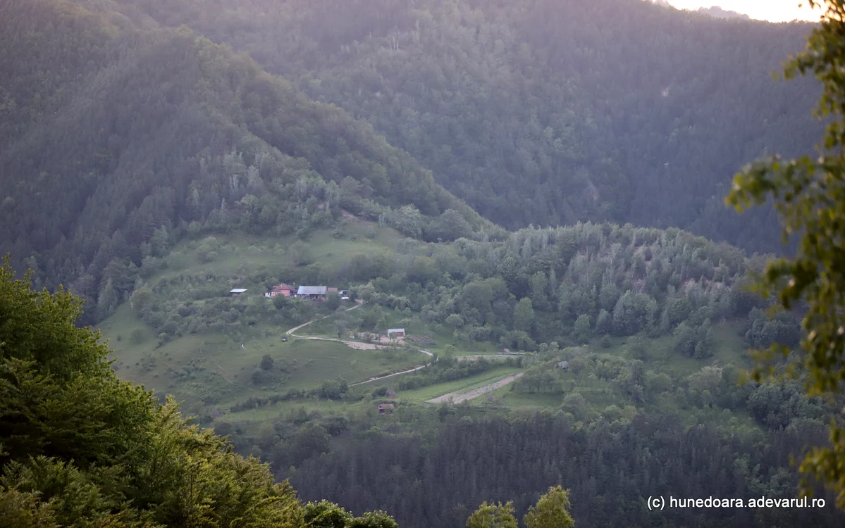 Gospodării de pe valea Luncanilor. Foto: Daniel Guță. ADEVĂRUL