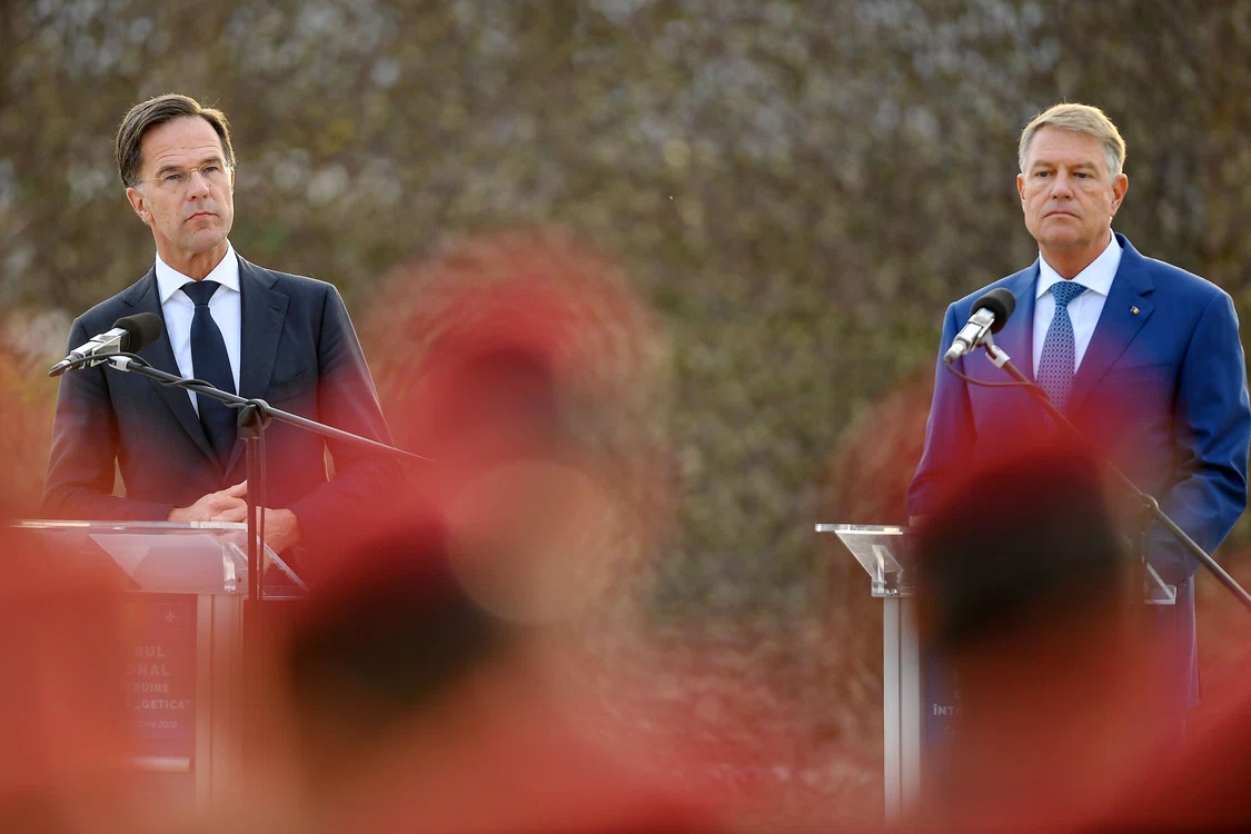 Mark Rutte „se bate” cu Klaus Iohannis pentru șefia NATO Foto Inquam Photos