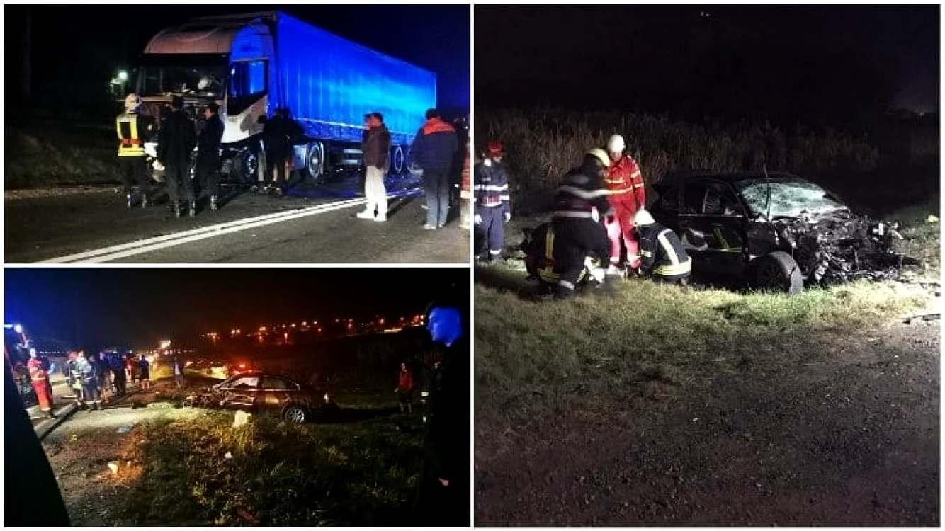 Imagini de la locul accidentului. Foto: ISU Alba