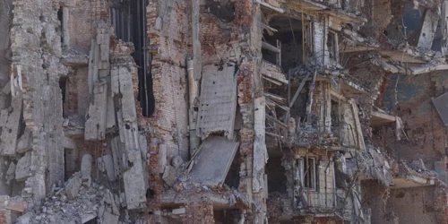 75 de zile de război Rusia -Ucraina Mariupol muzeu de istorie. FOTO Profimedia