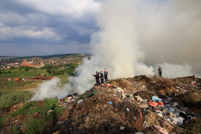Pompierii au avut o misiune dificilă pentru oprirea focarelor. FOTO: Daniel Guţă. ADEVĂRUL.