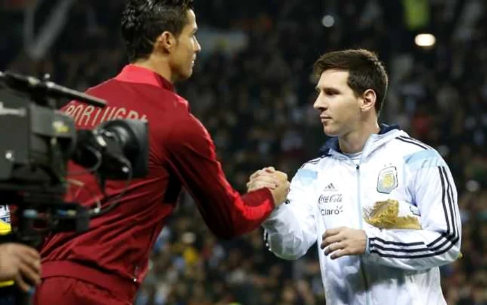 Ronaldo şi Messi, doi rivali şi doi jucători uriaşi. FOTO AP