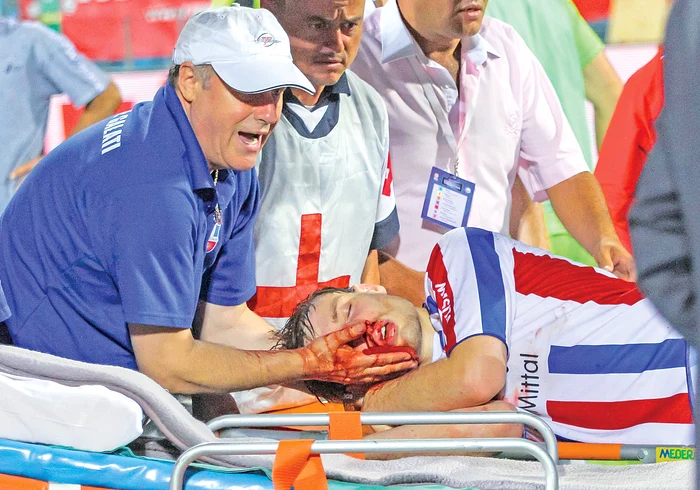 Sârghi a suferit o  comoţie acum doi ani 