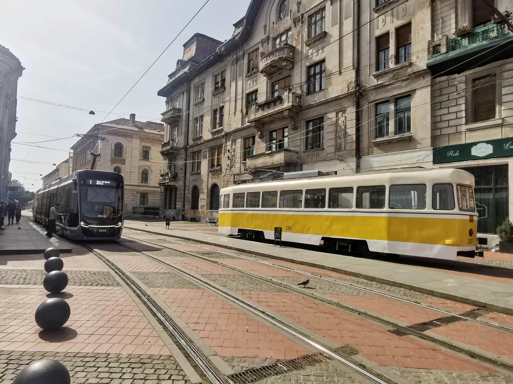 Retroparada tramvaielor în Timișoara FOTO Ștefan Both