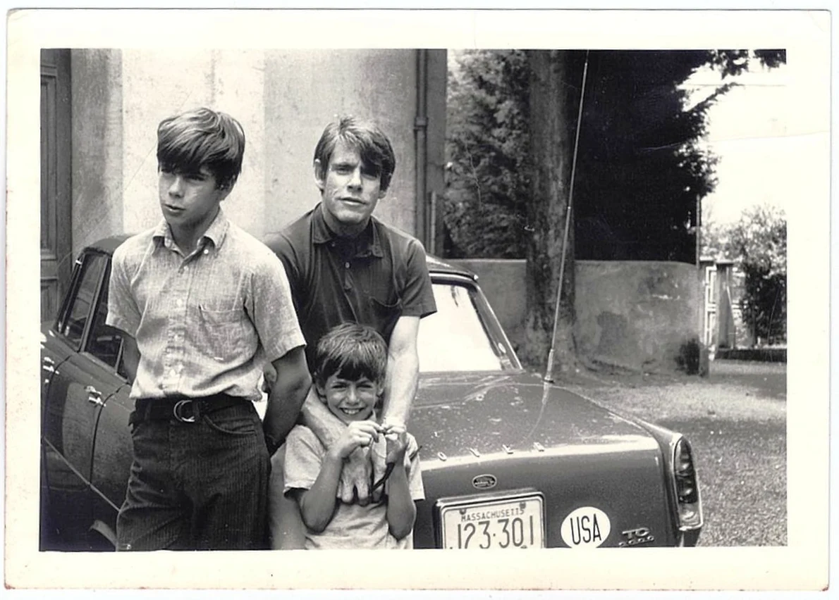 Radu R. Florescu with his boys (© Florescu family archive)