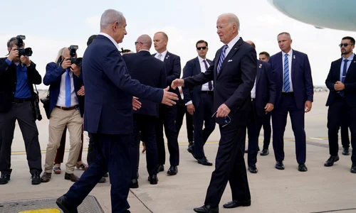 Benjamin Netanyahu l a întâmpinat călduros pe Joe Biden la Tel Aviv, Profimedia (2) jpg