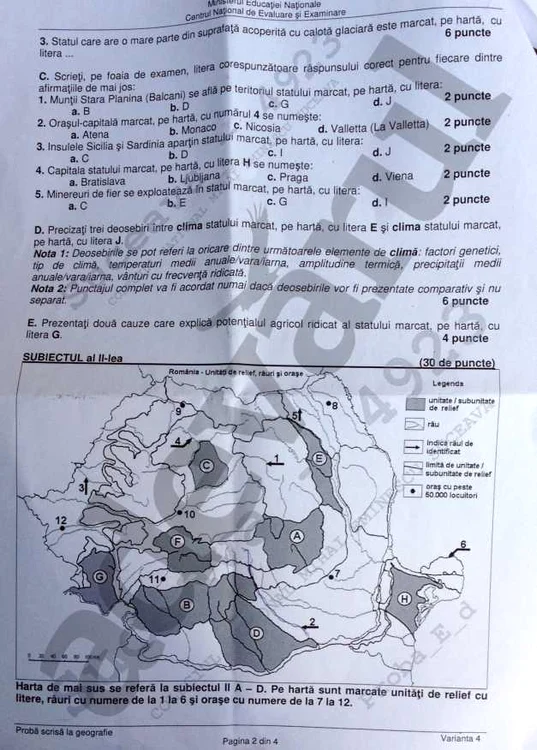 geografie bac