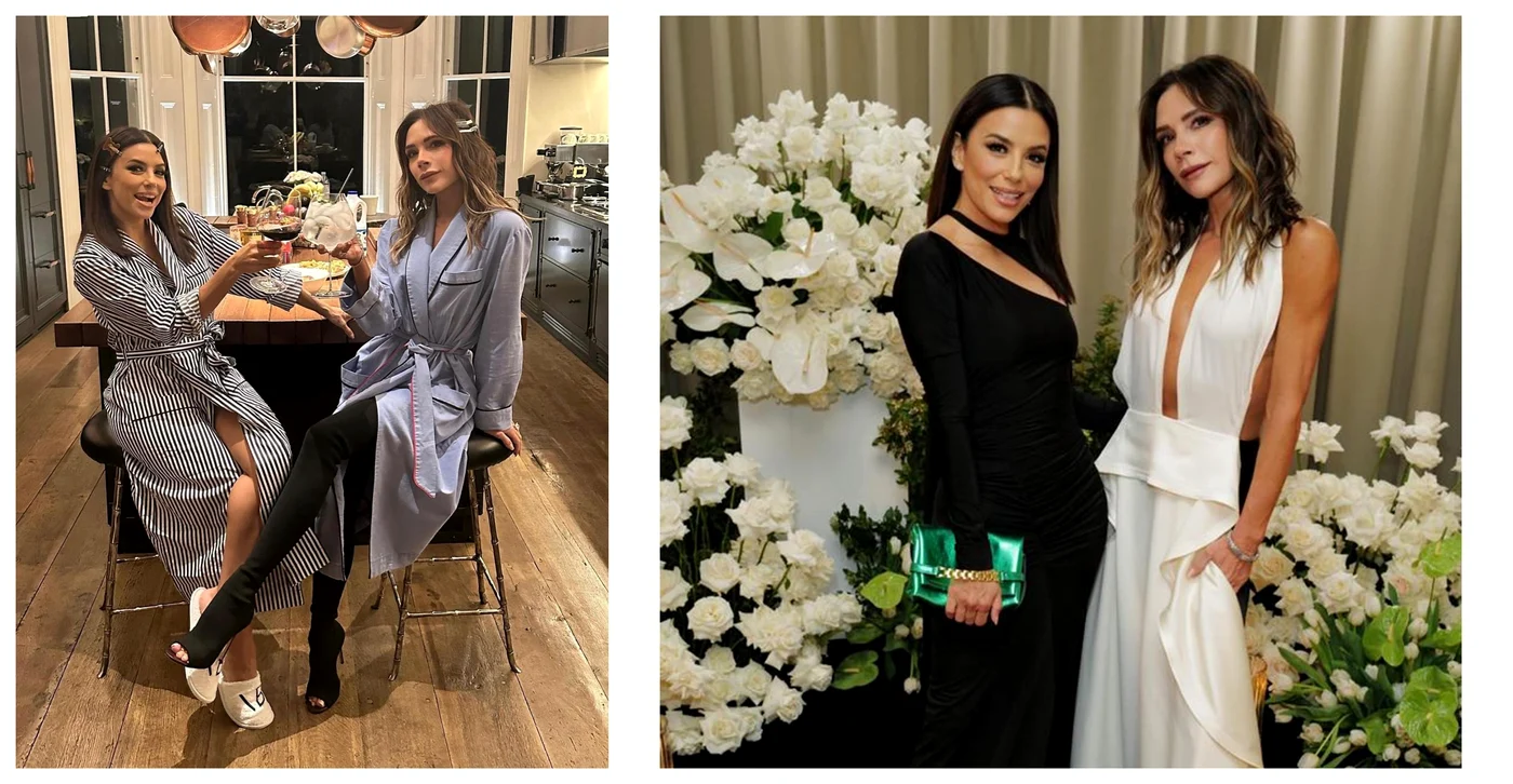 Eva Longoria și Victoria Beckham