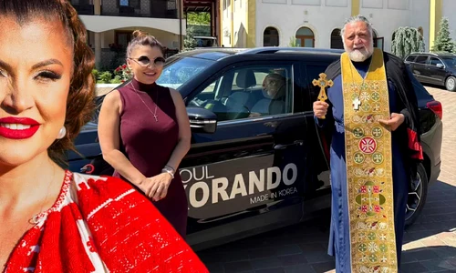 Claudia Ghițulescu și-a sfințit mașina nouă la Mănăstirea Nechit